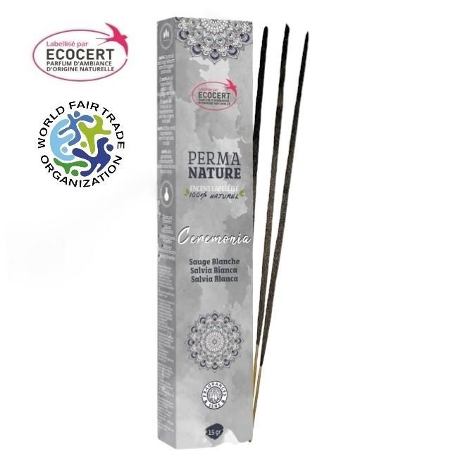 Salvia blanca Perma Nature Ceremonia, con certificación Ecocert de Comercio Justo, 15 g