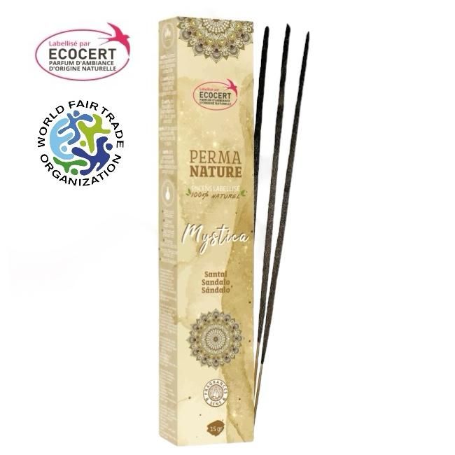 Perma Nature Mystica Sándalo, certificado Ecocert-Comercio Justo, 15 g