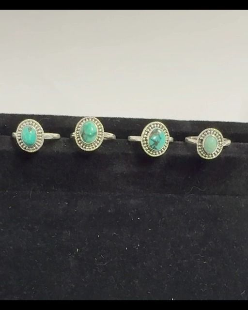 Anillo de plata 925 Larimar AA T56