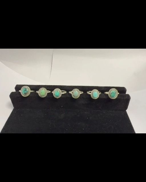 Anillo de plata 925 con turquesa tibetana AA T54