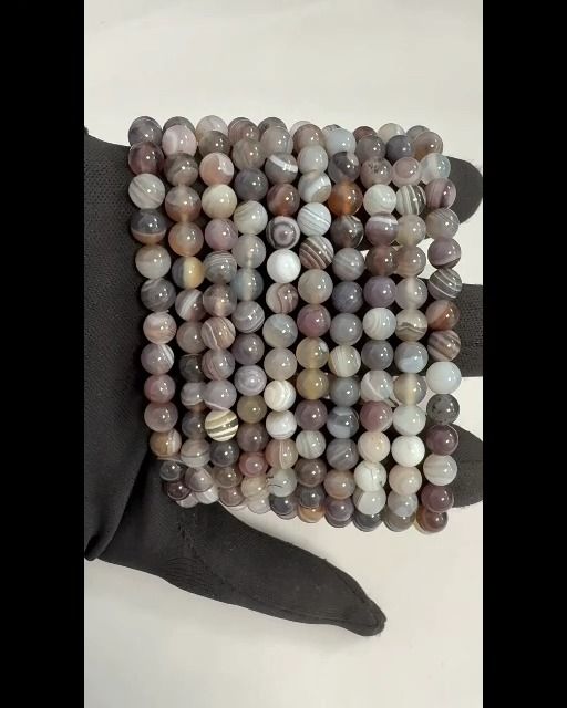 Pulsera Agate Botswana AA Perles 6mm