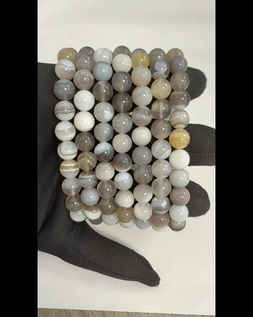 Pulsera de ágata de Botsuana A cuentas de 8 mm