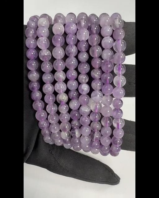 Pulsera Amatista Lavanda A cuentas 6mm