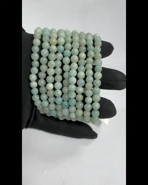 Pulsera amazonita Brasil A cuentas 6mm