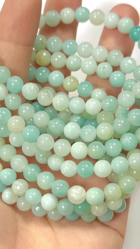 Pulsera con Amazonite China perlas 6mm