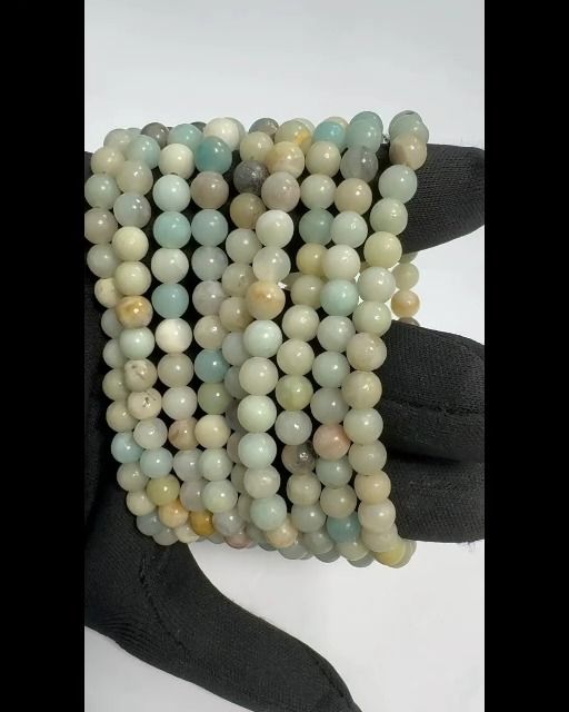 Pulsera con Amazonita multicolor perlas 6mm