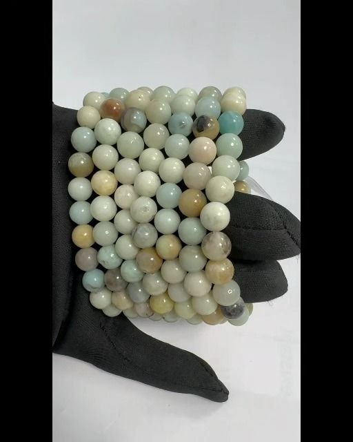 Pulsera con Amazonite multicolor perlas 8mm