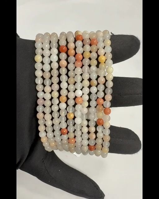 Pulsera Aventurina Melocotón A cuentas 4mm