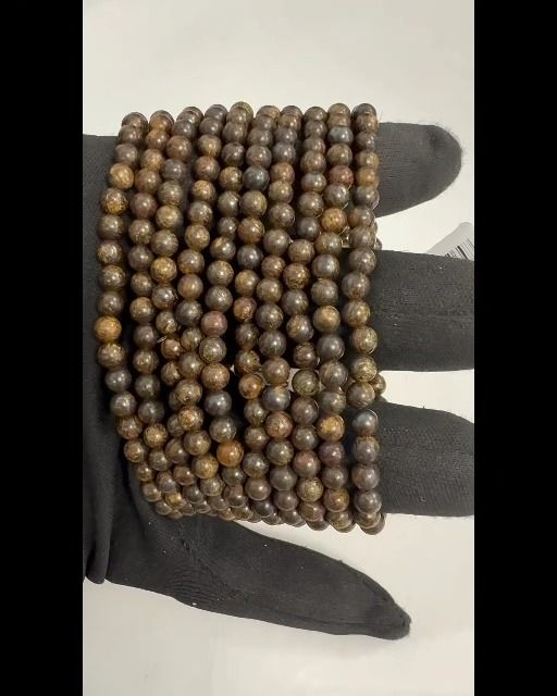 Pulsera de broncita cuentas 4mm