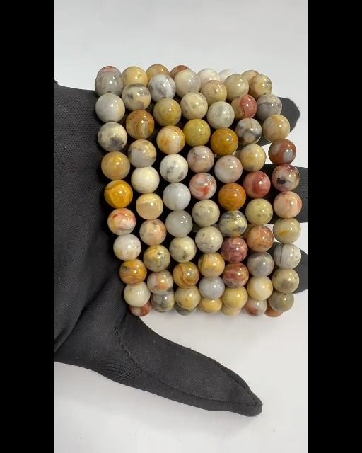 Pulsera Agate Crazy Lace perles 8mm