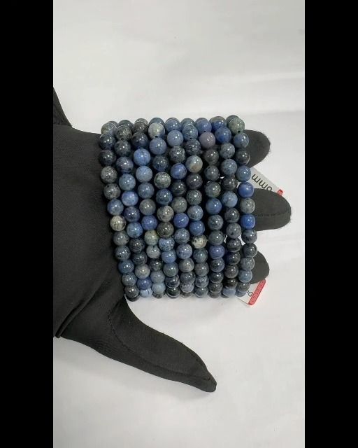 Pulsera de dumortierita cuentas A 6.5-7mm