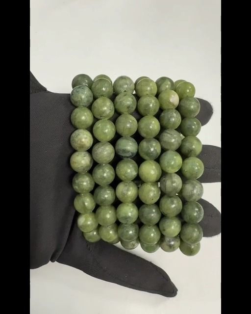 Pulsera Jade Nefrita A cuentas 10mm