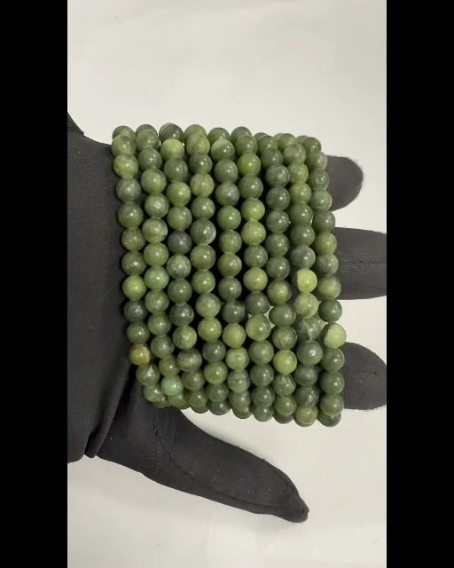 Pulsera Jade Nefrita A Perles 6mm