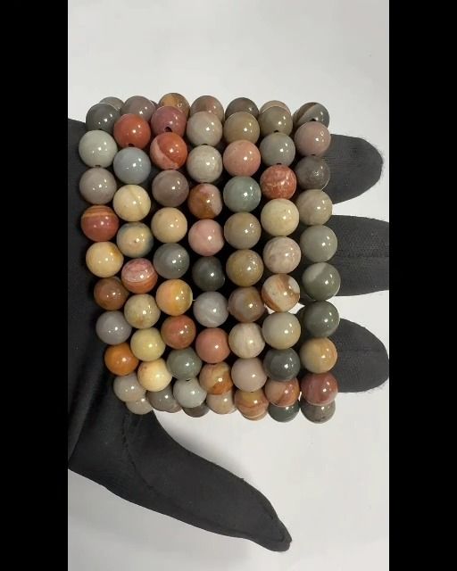 Pulsera Ocean Jasper cuentas 8mm