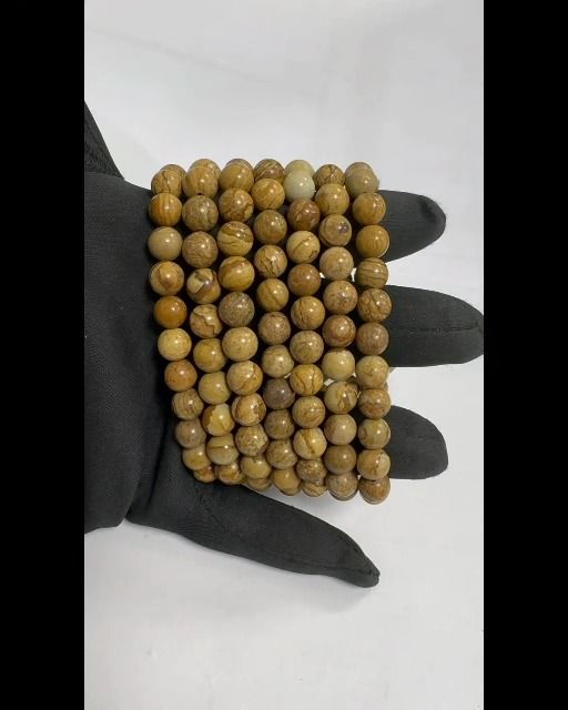Paisaje Jaspe Beads Bracelet 8mm