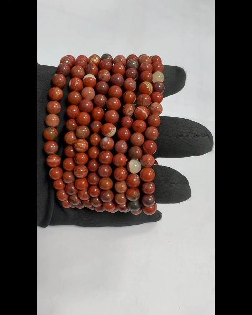 Pulsera Jaspe Rojo cuentas 6-7mm