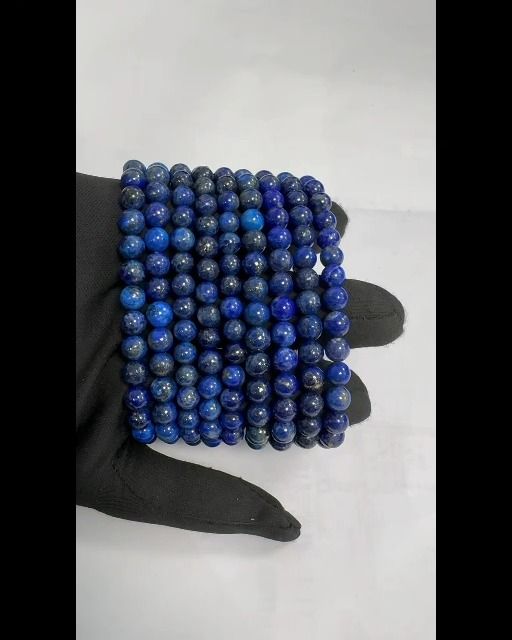 Pulsera Lapislázuli cuentas AA 6-7mm