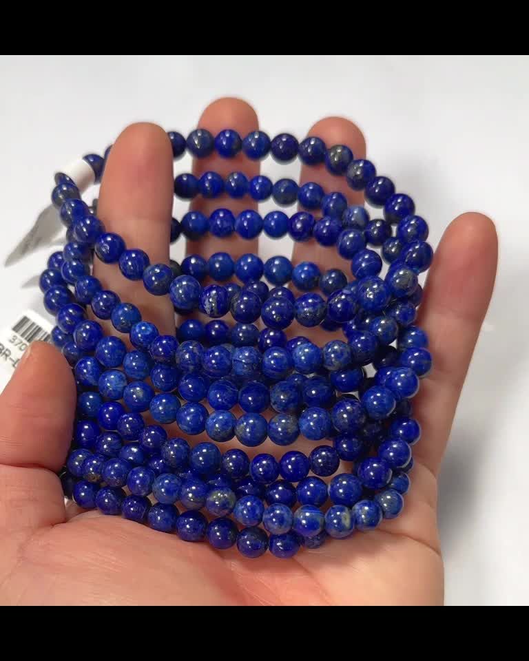 Pulsera Lapis Lazuli AAA perlas 6-7mm