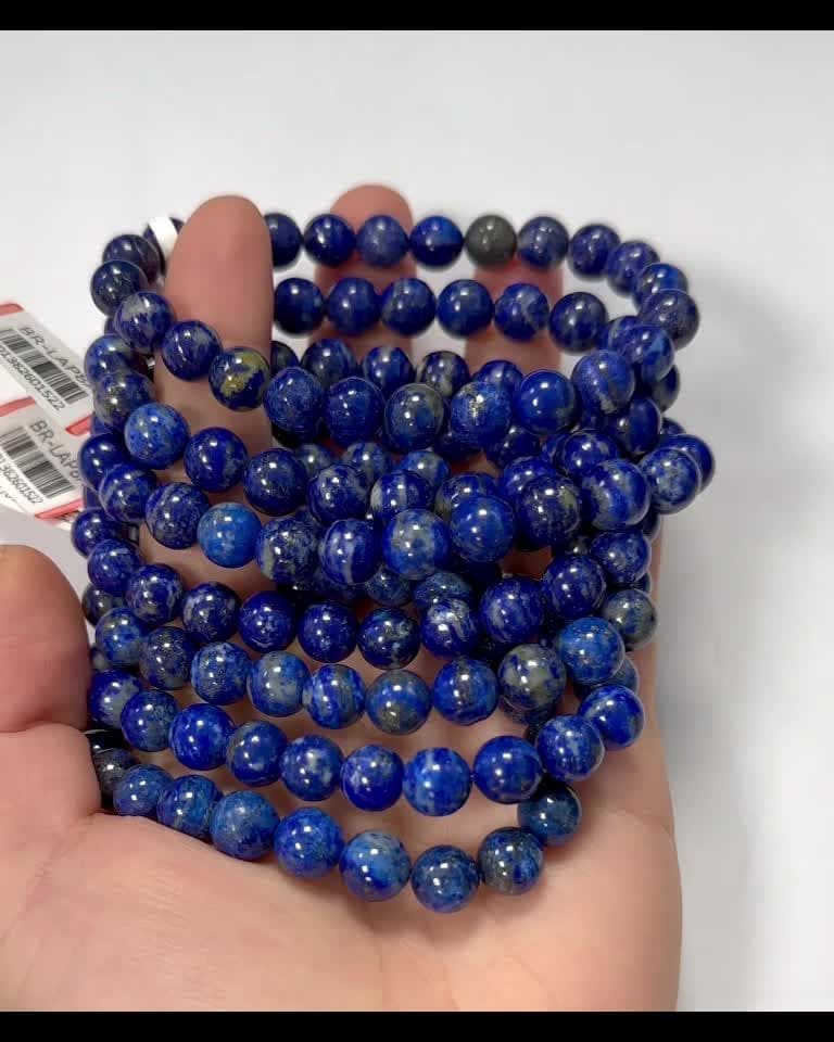 Pulsera Lapis Lazuli A perlas 7.5-8.5mm