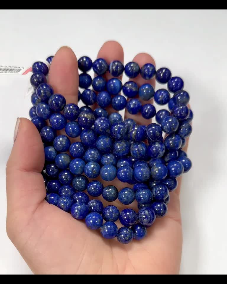 Pulsera Lapis Lazuli AA perlas 7.5-8.5mm