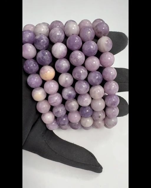 Pulsera Lepidolita A Perles 10mm
