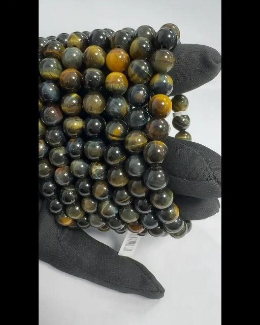 Pulsera de cuentas de Ojo de halcón 8mm