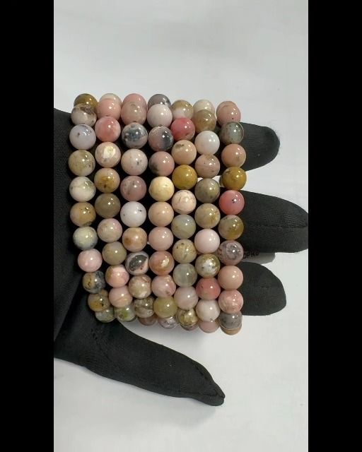 Pulsera Ópalo Rosa cuentas 8-9mm