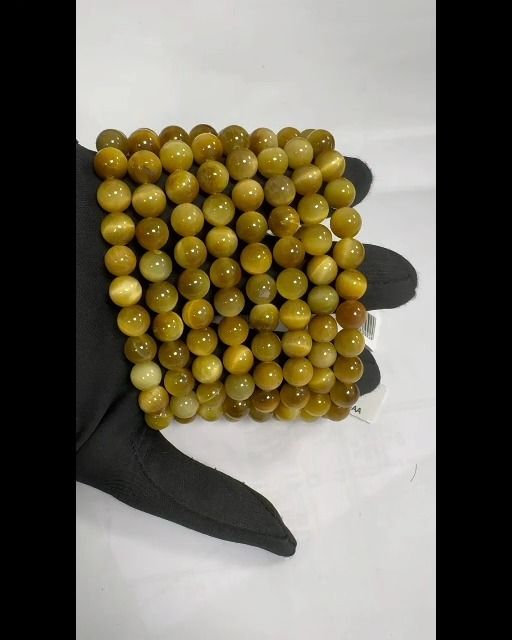 Cuentas de ojo de tigre Dorado AA 8mm