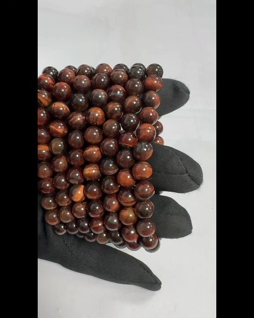 Pulsera de Ojo de Buey A perlas 8mm