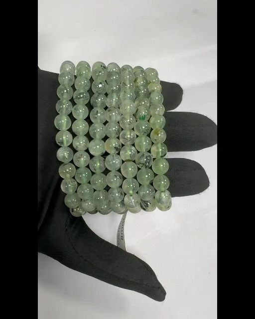 Pulsera Prehnita A perlas 7-8mm