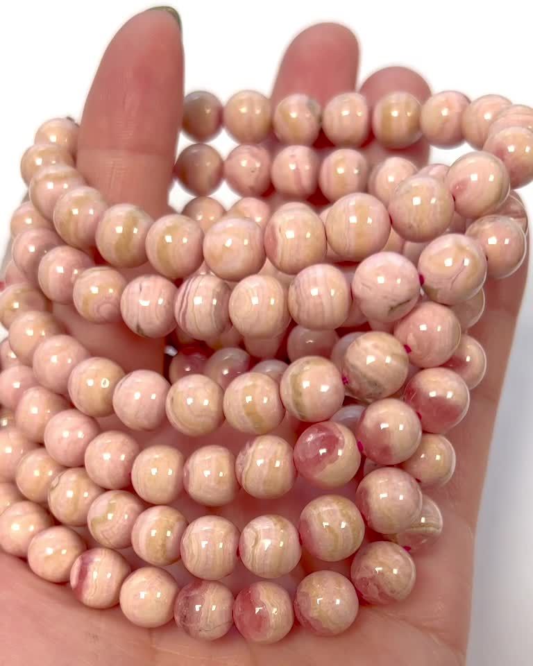 Pulsera de Rodocrosita Argentina perles 8.5-9mm