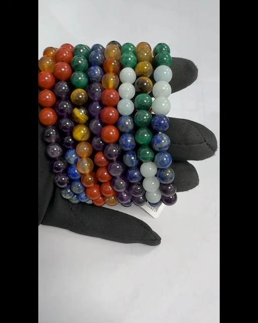 Pulsera piedras 7 chakras A cuentas 8mm