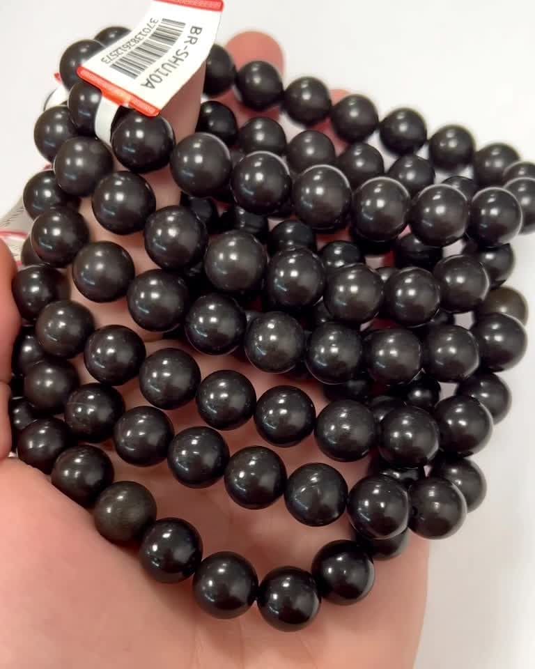 Pulsera shungite A perles 8mm