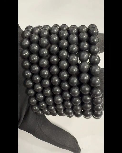 Pulsera shungite A perles 8mm