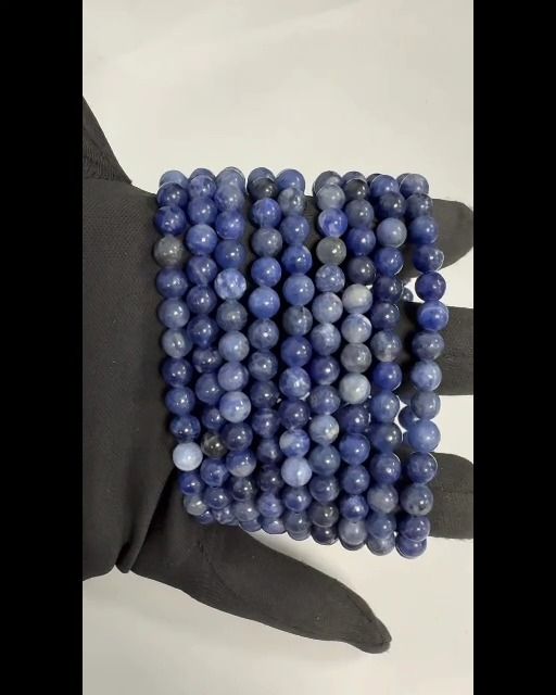 Pulsera de sodalita A cuentas de 6-7 mm