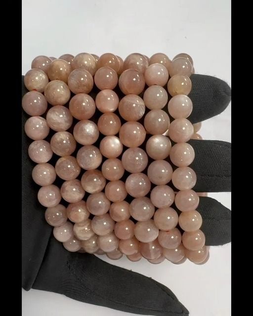 Pulsera de piedra solar cuentas AA 7,5-8,5 mm