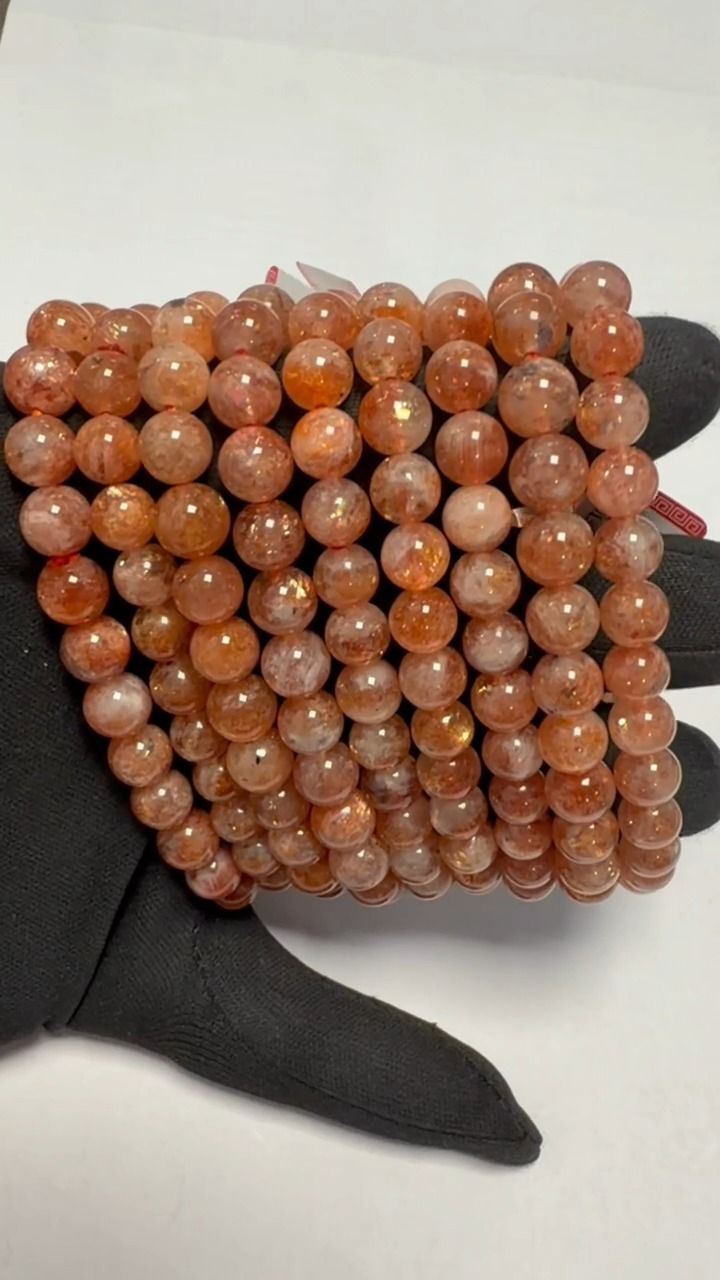 Pulsera de Piedra del Sol AA+ cuentas 7-8mm