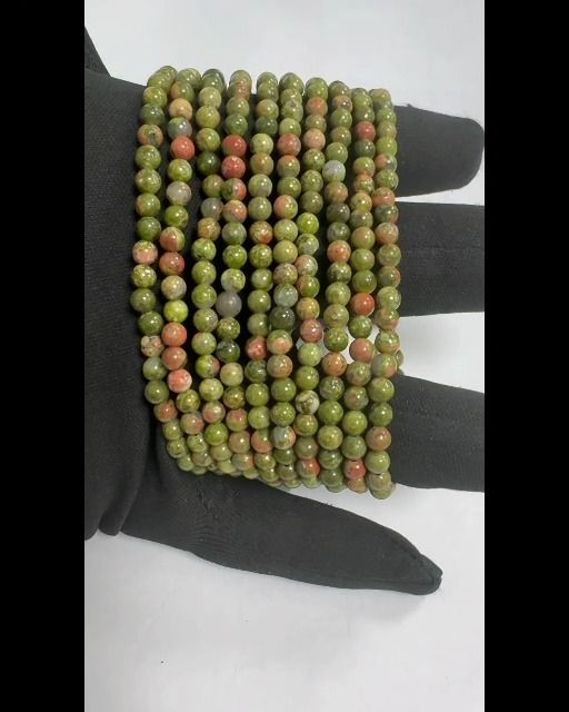 Pulsera Unakite perles 4mm