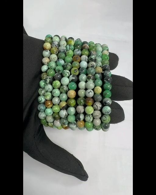 Pulsera de Variscite AA de 6mm Perlas