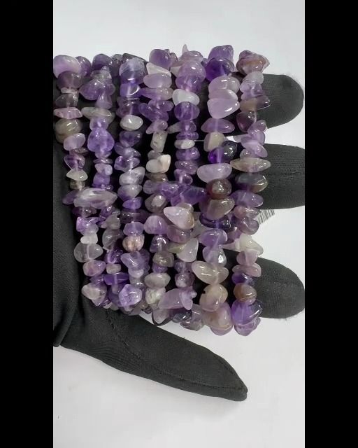 Pulsera de chips A de amatista