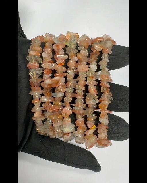 Pulsera Piedra Sol Multicolor AA chips 18cm