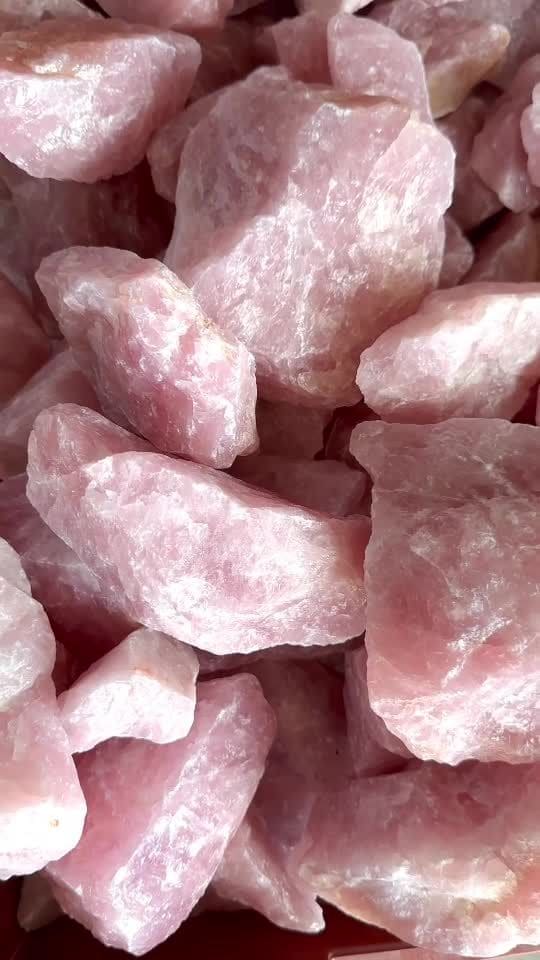 Cuarzo Rosa crudo calidad AA 2Kg