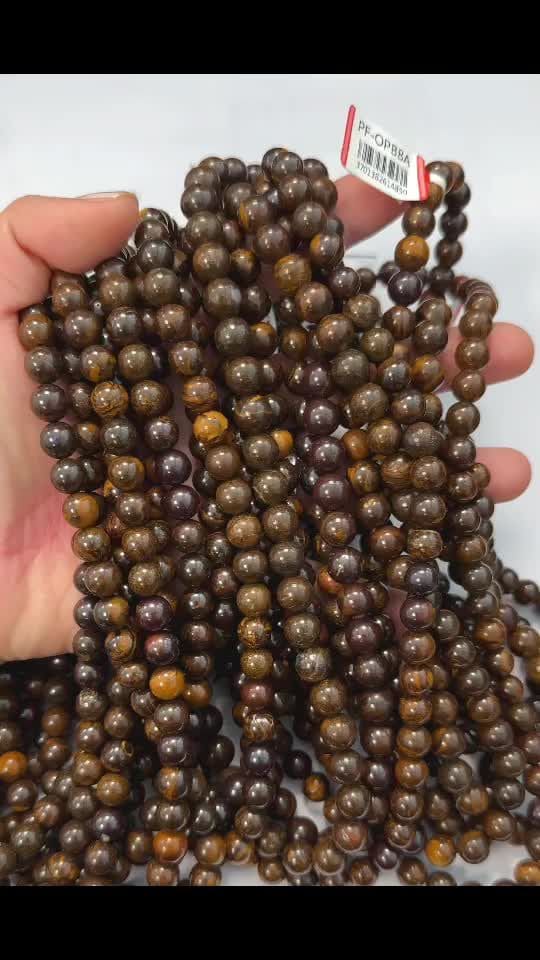 Abalorios Opal Boulder A de 7.5-8.5 mm en un hilo de 40 cm