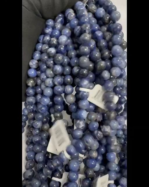 Perlas de Sodalita A de 8mm en hilo de 40cm